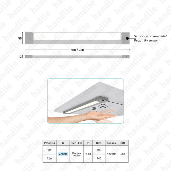 IL.104 - Foco de LED com sensor de proximidade / 12V