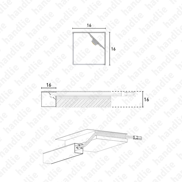 IL.306 - Perfil para fita LED