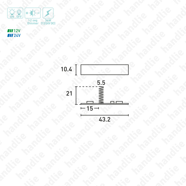 IL.407 - Sensor de embutir para calha
