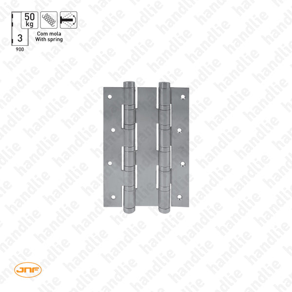 IN.05.655 - Dobradiça de mola ação dupla 180 mm - Inox