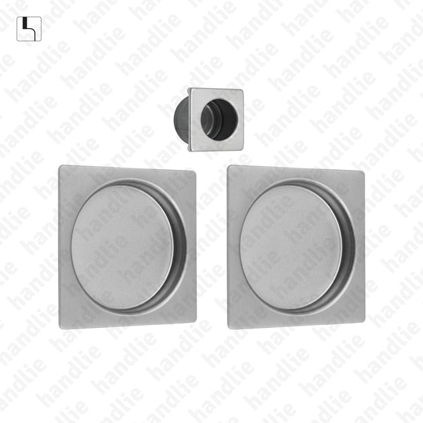 CE.KIT.44 -  Kit conchas embutir quadradas Q.56 - Inox Satinado