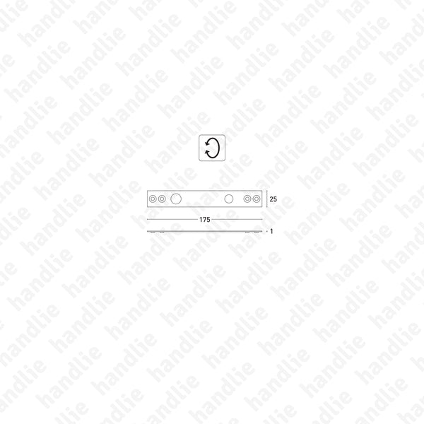 MACE.6375 - Placa embelezadora para braço superior vai-vem MACE.6666 | GEZE