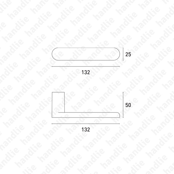 P.5561.000 | PURE - Par puxador PURE