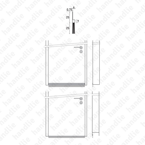PEL.27 - Vedante em pelo com base em Alumínio