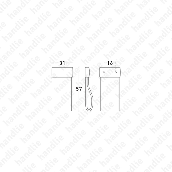 PM.7610 | STRAP - Puxador para mobiliário 31x57