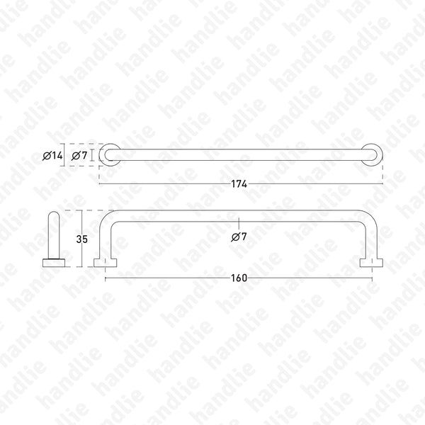 PM.IN.8705/PM.8705 | LOUNGE - Puxador para mobiliário
