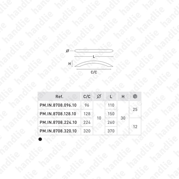PM.IN.8708 - Asas para mobiliário - Inox
