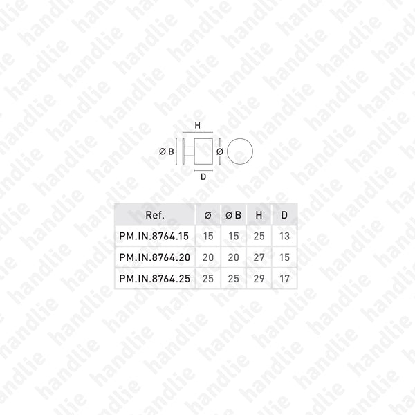 PM.IN.8764 - Puxadores para mobiliário - Inox