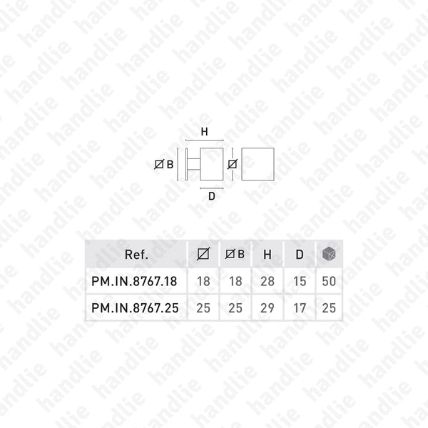 PM.IN.8767 - Puxadores para mobiliário - Inox