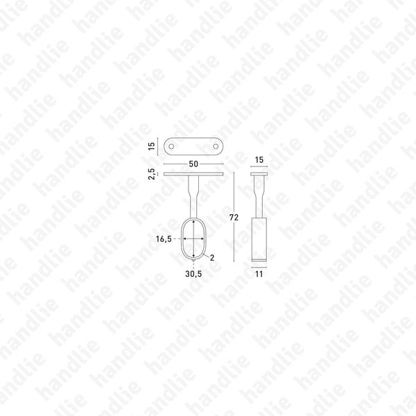 S.11 - Suportes tecto para varão