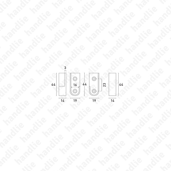 S.18 - Suportes laterais para varão