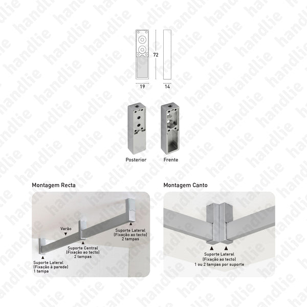 S.251 - Suporte lateral (topo) para varão VAR.250