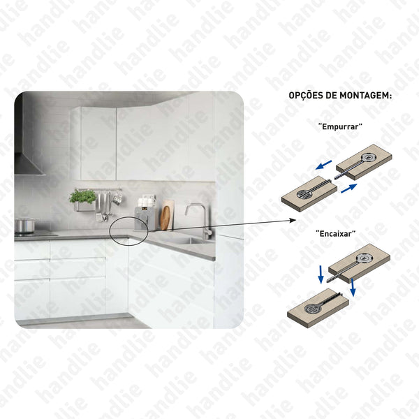 S.4470 - Conector de bancada para mobiliário "FIX-A-LOT"