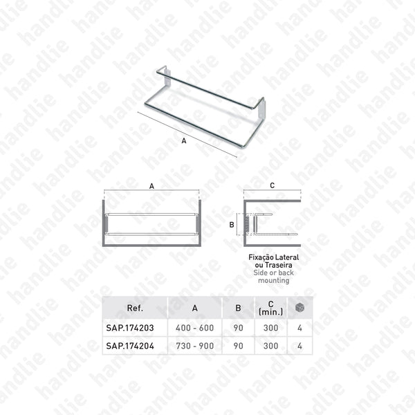 SAP.174204 - Sapateira - 730 a 900mm