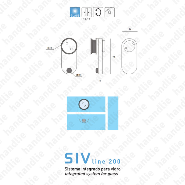 SIV.209 - Batente/ suporte