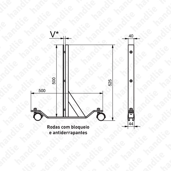 SV.7270 - Suportes para divisórias proteção