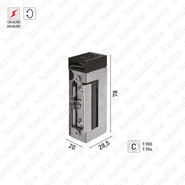 T.1760 - Trinco eléctrico de embutir