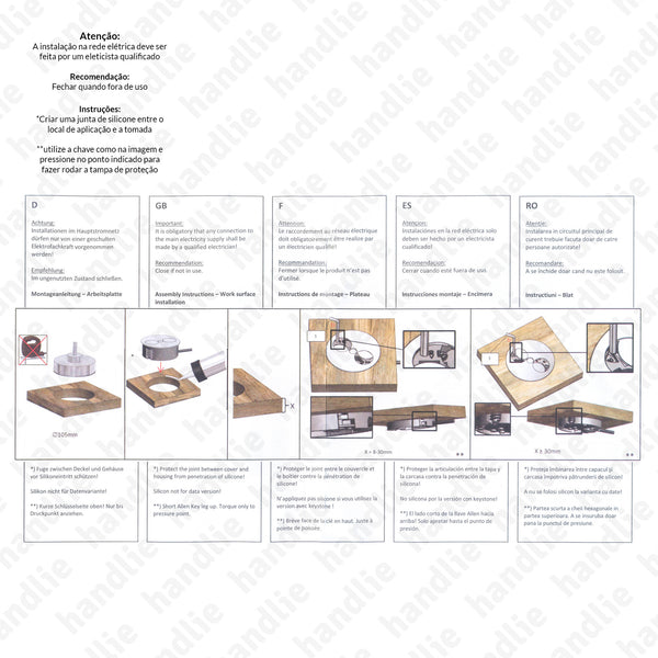 TE.281 - Tomada de embutir horizontal