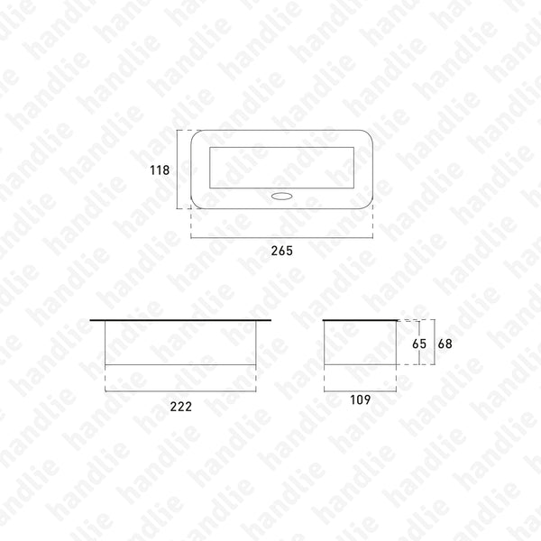 TE.287 - Tomada de embutir horizontal