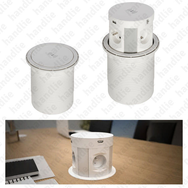 TE.502 - Tomada de embutir vertical - Série "E"