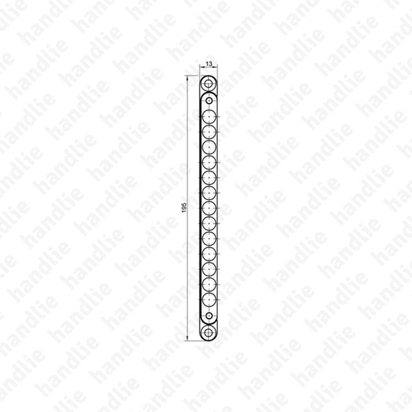 T.KC.50 / F.CT.KC.50G/50H - Trinco magnético / Chapa testa - aplicação portas em vidro/madeira