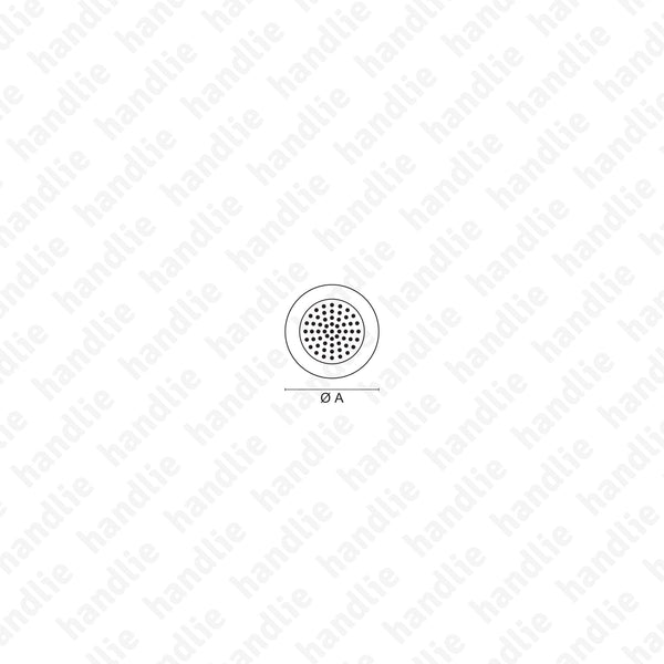 V.13 - Ventilador redondo - Inox / Latão