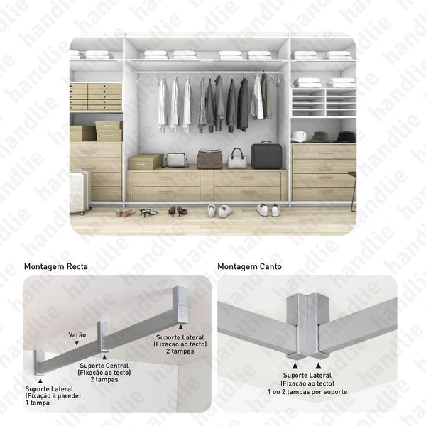 VAR.250 - Varão retangular com borracha de proteção