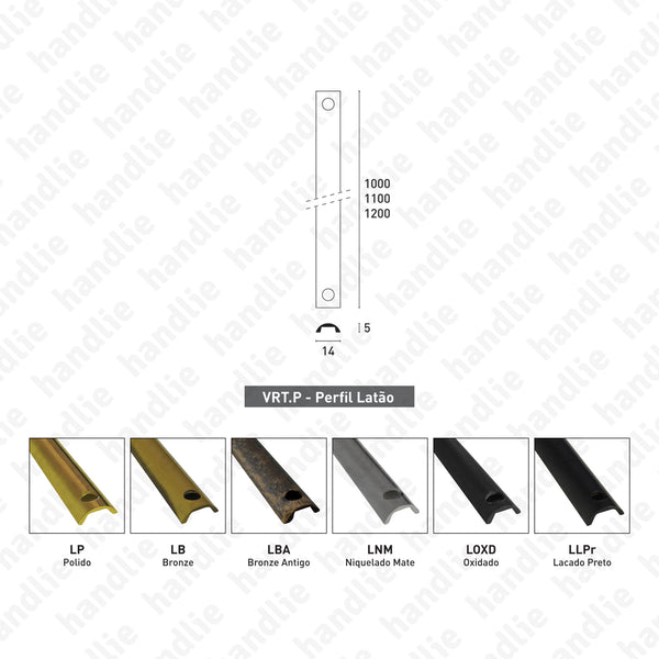 VRT.P - Varetas para cremones de sobrepor